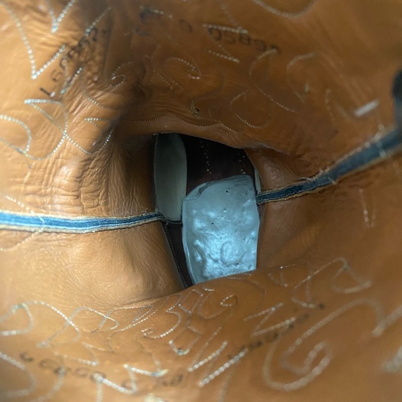 LUCCHESE MEN’S POINTED TOE BLK TEJU LIZARD - Picture 8 of 10